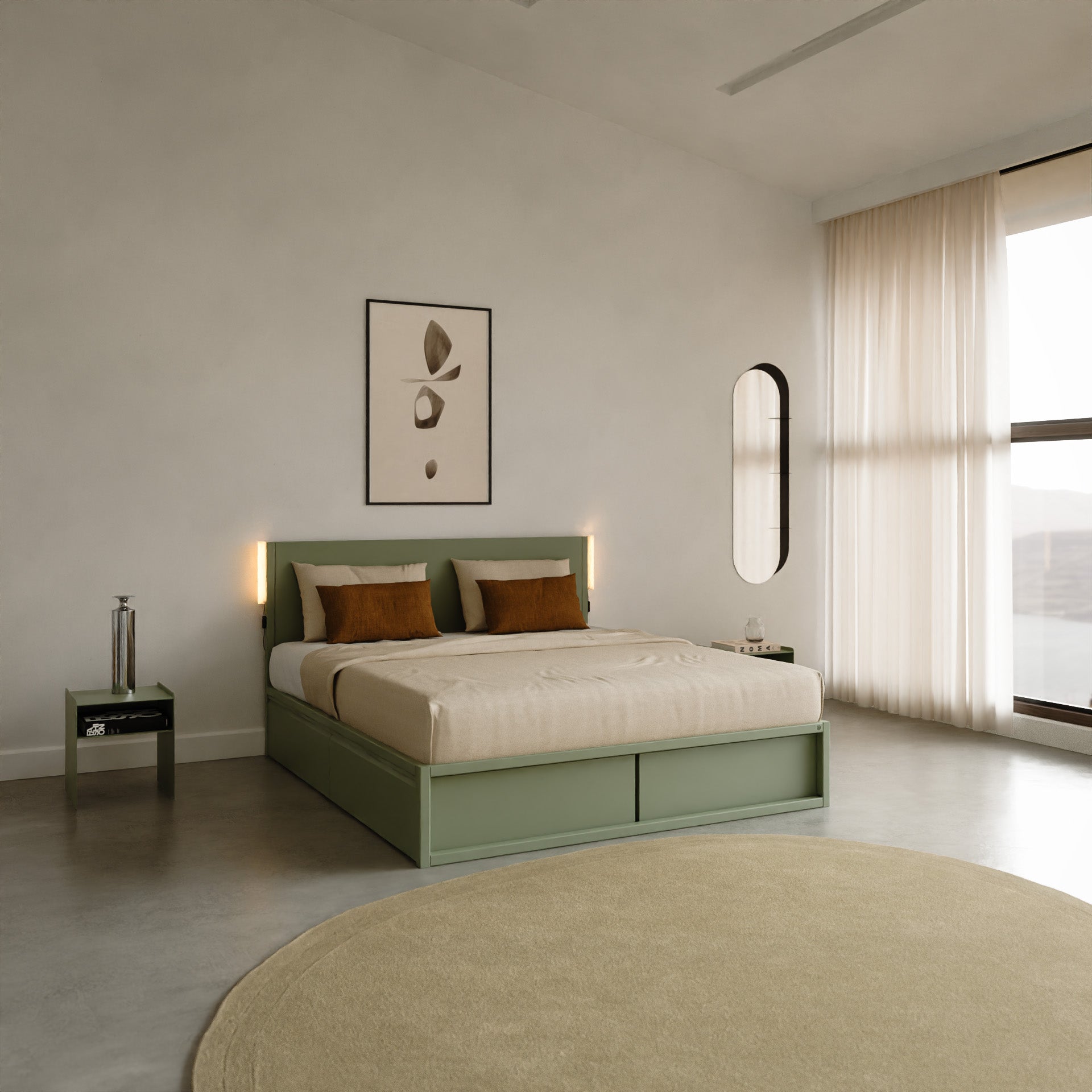 Bedframe °01 | Sage Green - LIMITED EDITION
