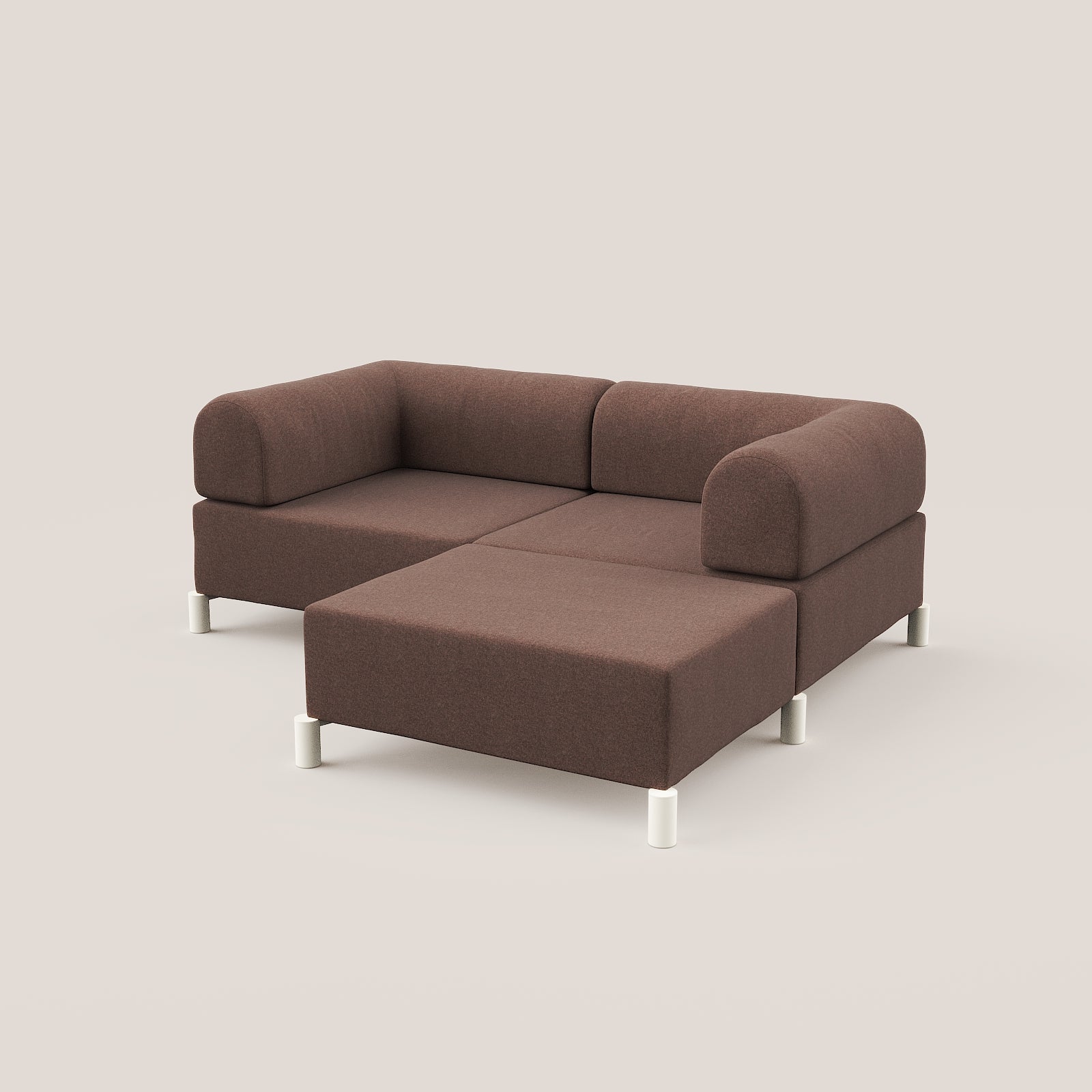 2 zits bank met hocker