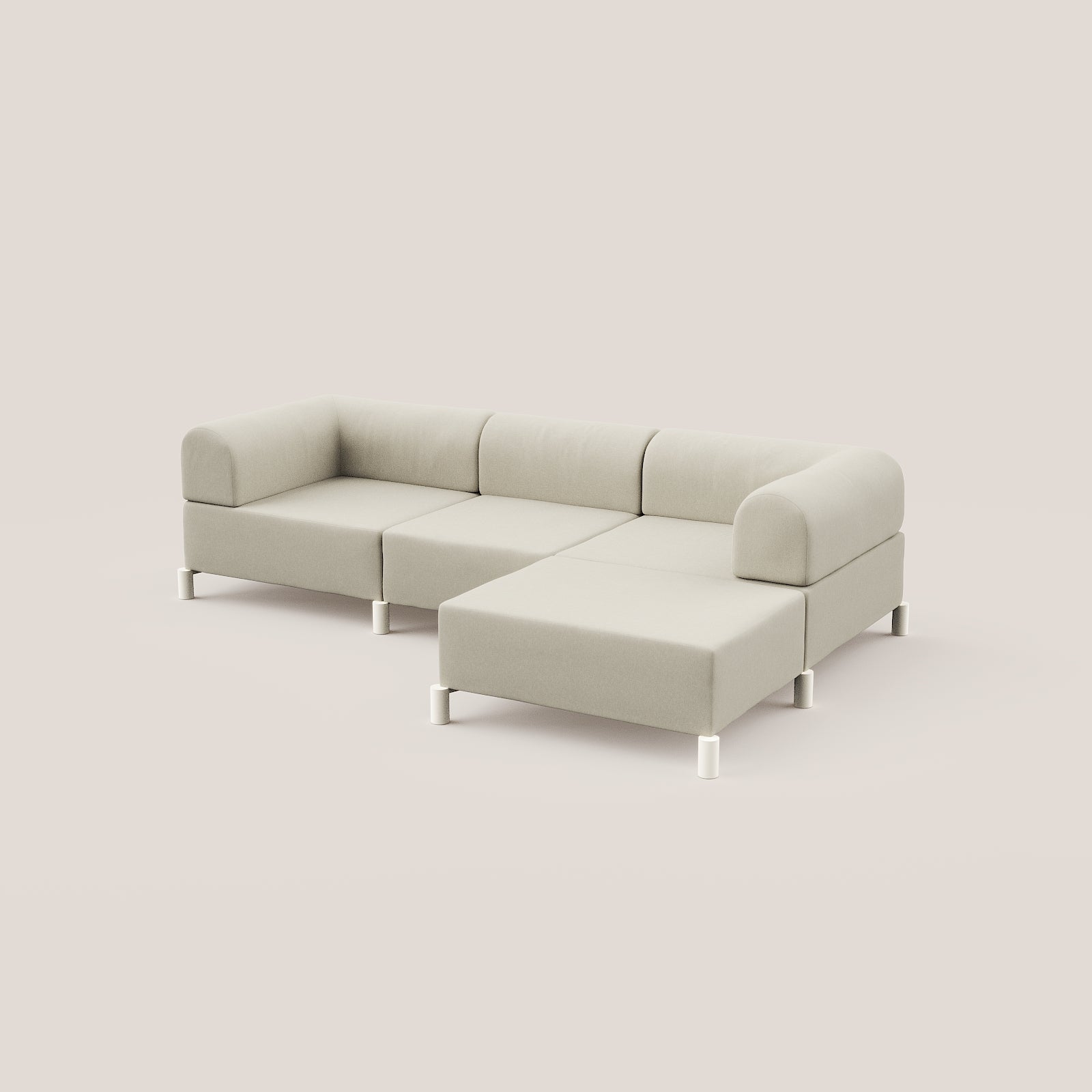 3 zits bank met hocker