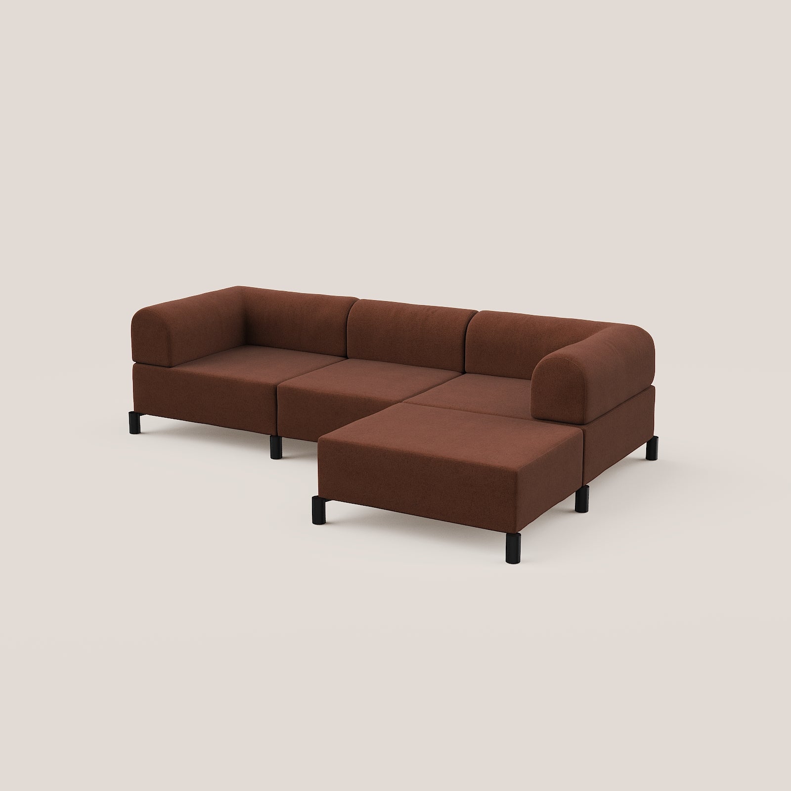 3 zits bank met hocker