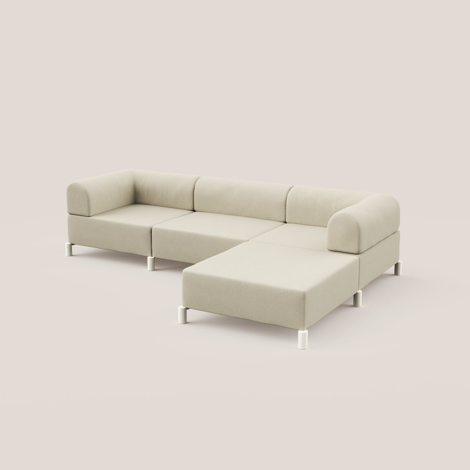 3,5 zits bank met hocker