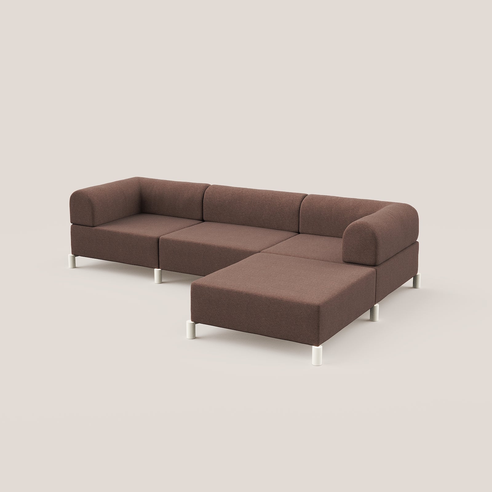 3,5 zits bank met hocker