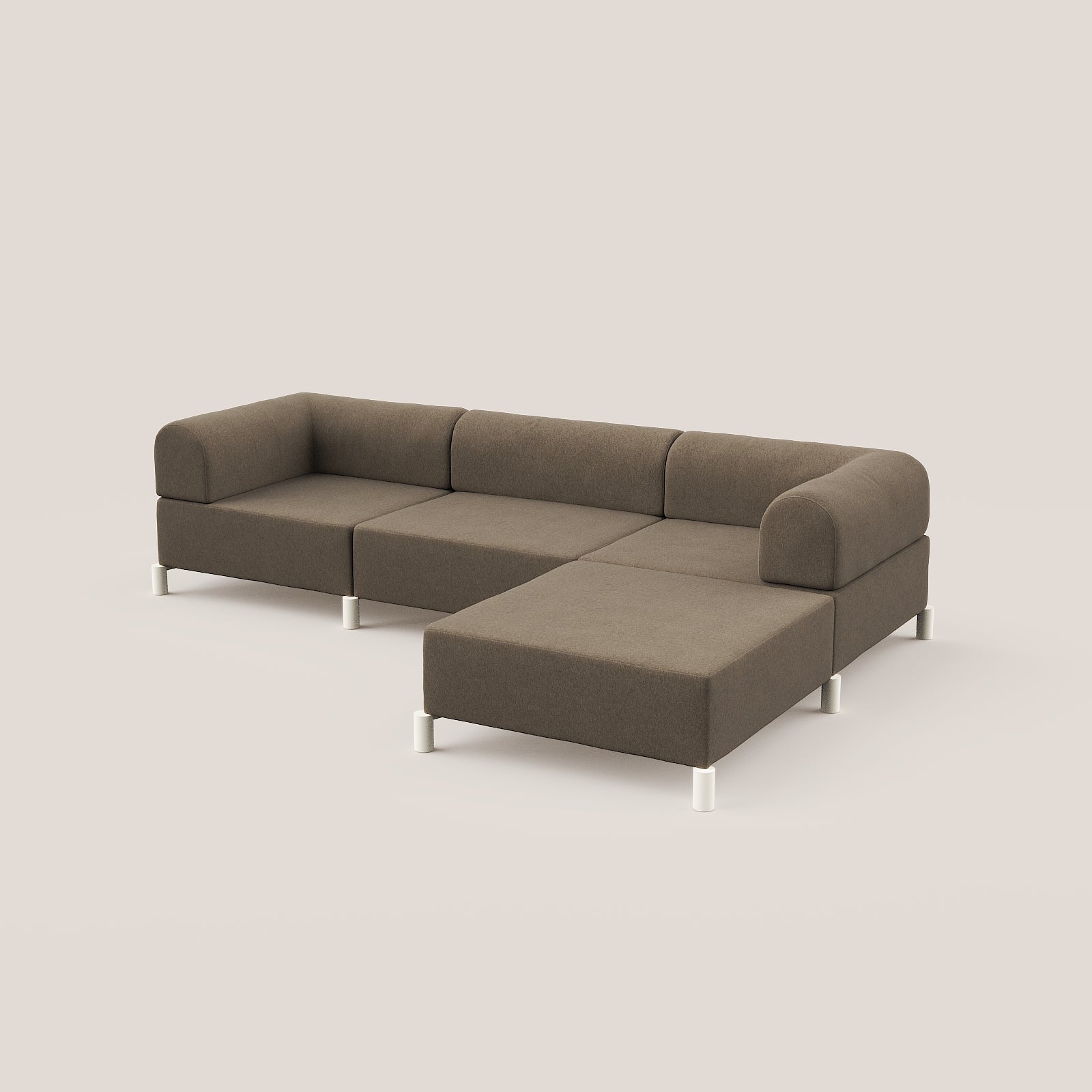 3,5 zits bank met hocker