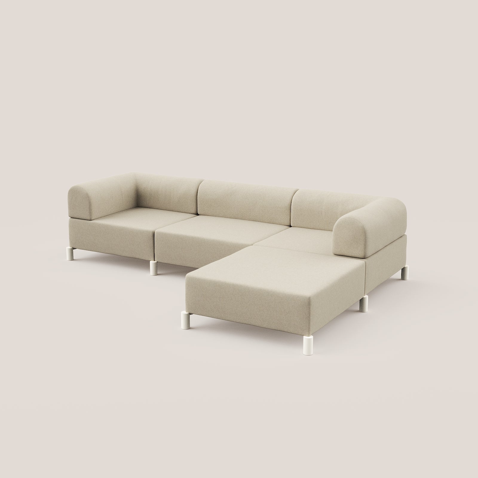 3,5 zits bank met hocker