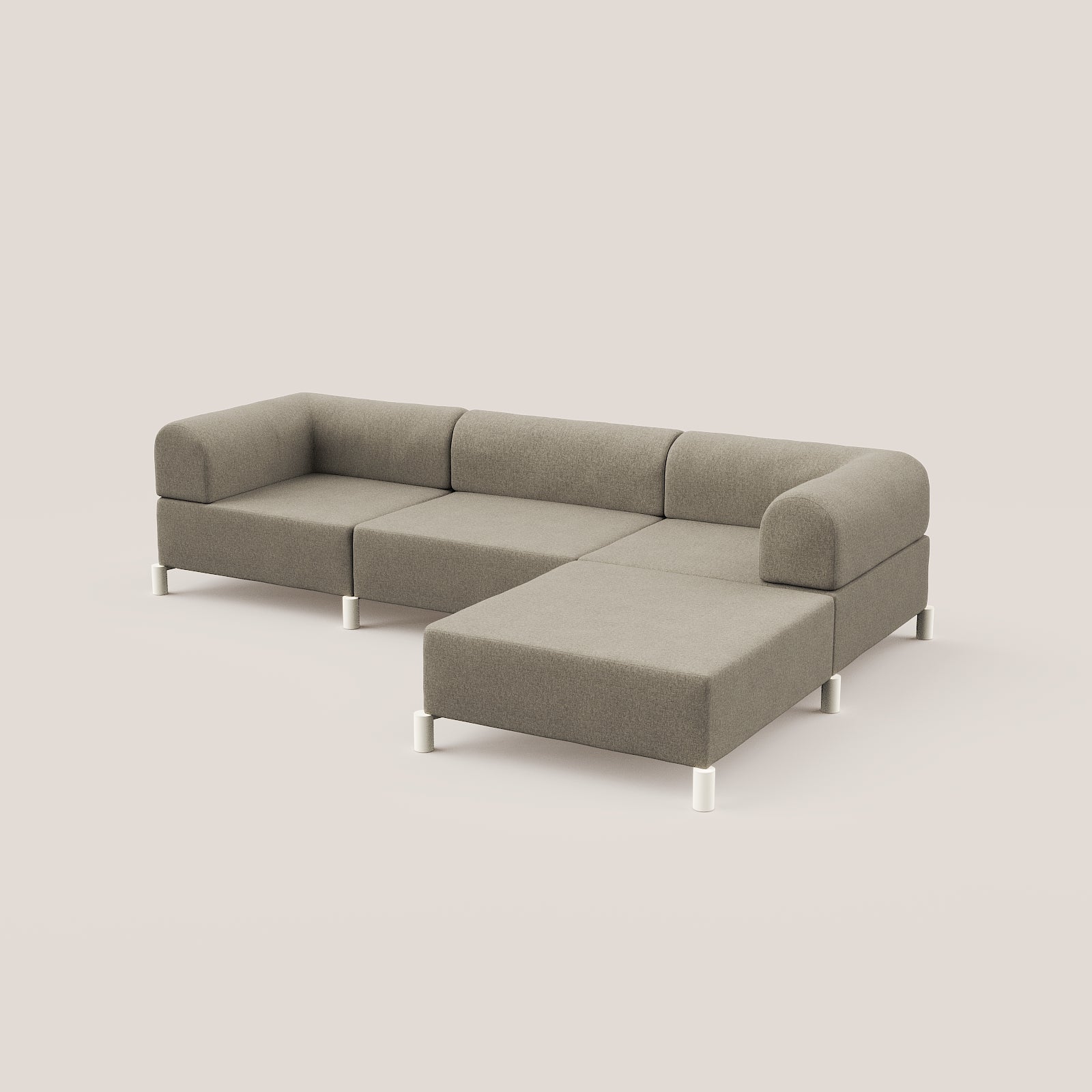 3,5 zits bank met hocker