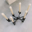 afbeelding stalen kandelaar Candleholder °01 in Black / Zwart